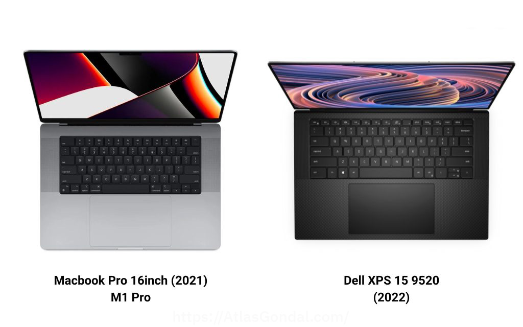 MacBook Pro M1 2021 vs Dell XPS 9520 2022